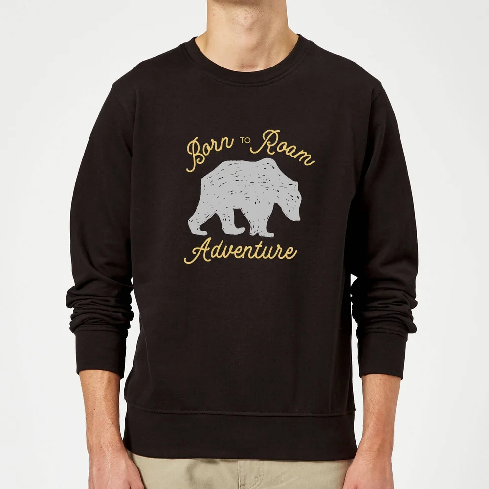 Adventure Born To Roam Sweatshirt - Black - S - Schwarz Bild 1