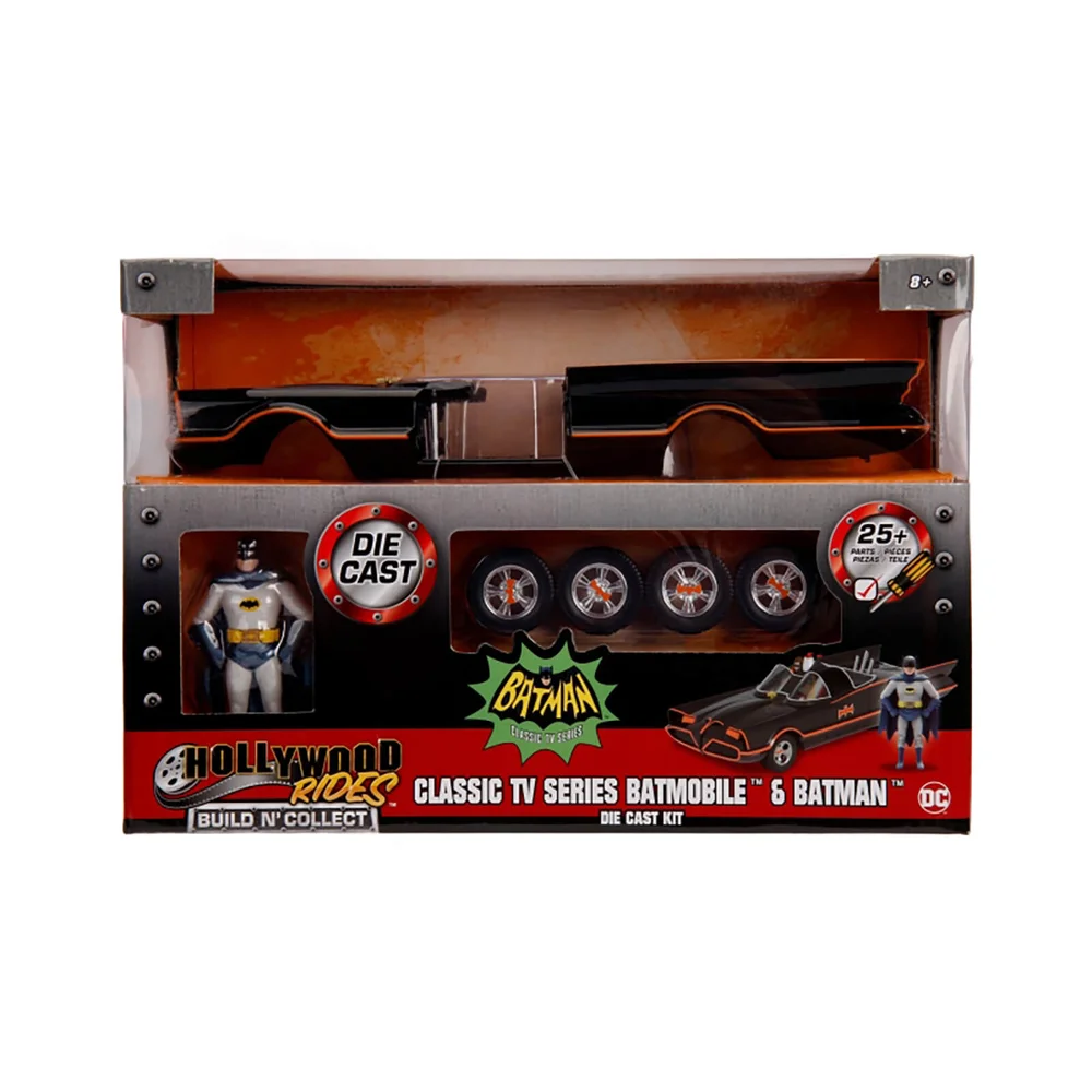 Jada Die Cast 1:24 BNC Kit 1966 Batmobile with Batman and Robin Figures Bild 1