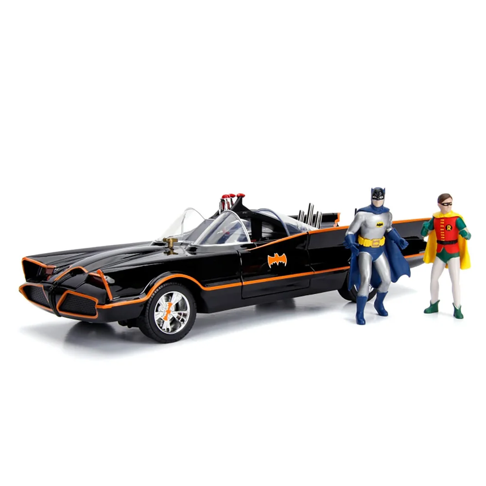 Jada Die Cast 1:18 1966 Batmobile with Figures and Lights Bild 1