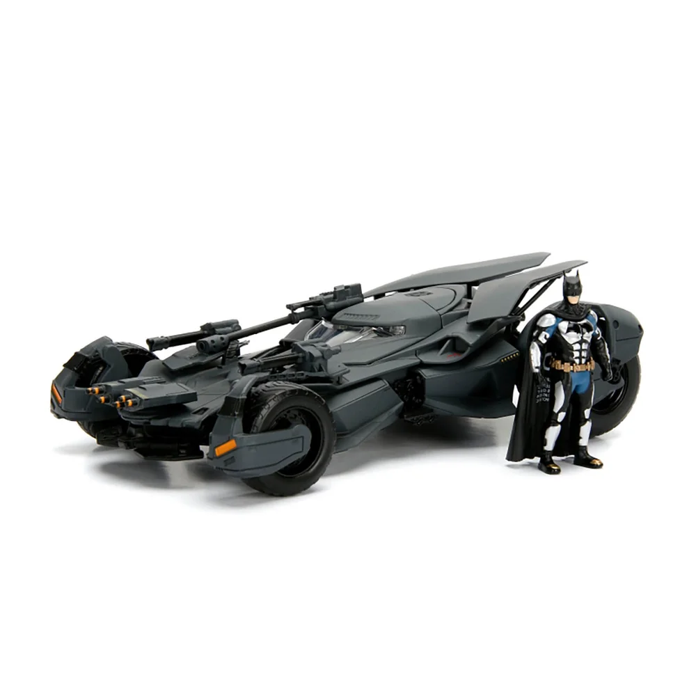 Jada Die Cast 1:24 Justice League Batmobile with Figure Bild 1