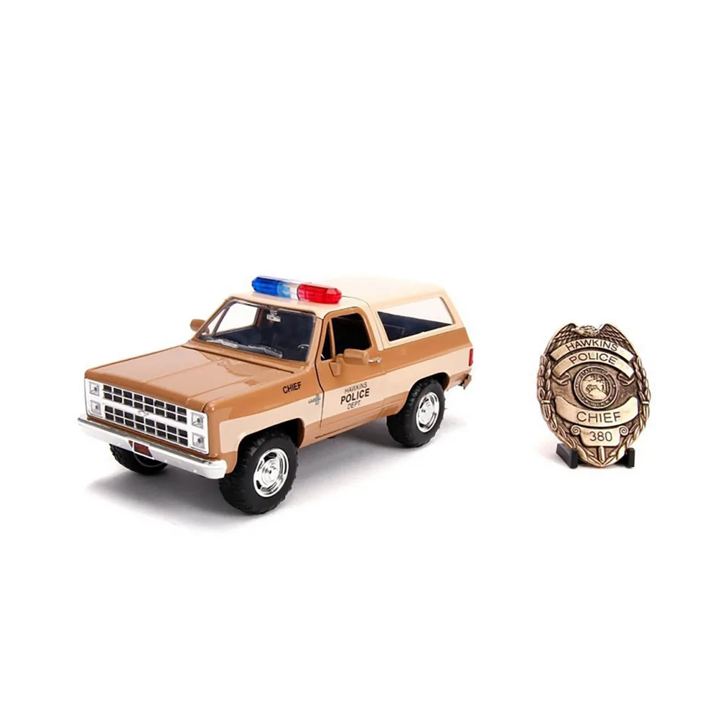 Jada Druckguss im Maßstab 1:24 Stranger Things Hopper's Chevy Blazer mit Sheriffsabzeichen Bild 1