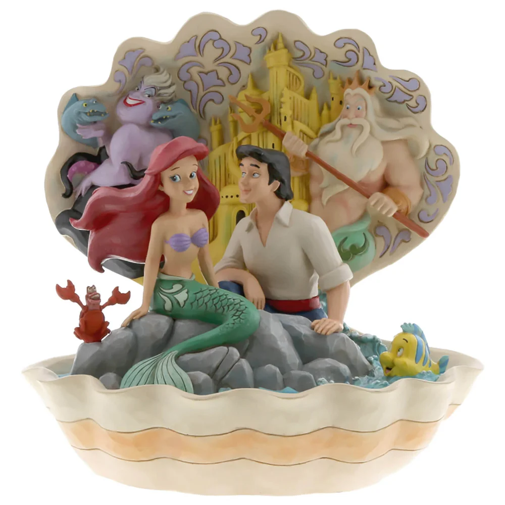 Disney Traditions - Seashell Scenario (Die kleine Meerjungfrau Muschel-Szene Figur) Bild 1