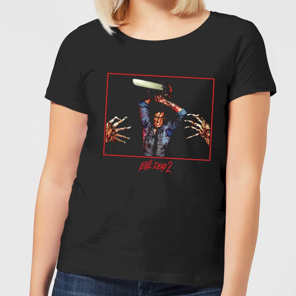 Evil Dead 2 Ash Chainsaw Women's T-Shirt - Black - 3XL Bild 1