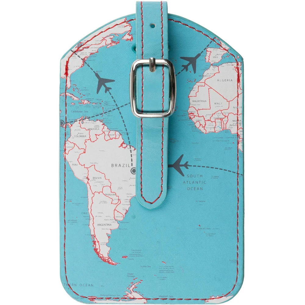 Trendz World Map Luggage Tag Bild 1