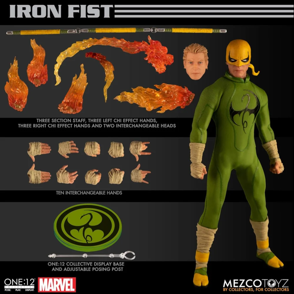 Mezco One:12 Collective Marvel Comics Iron Fist Figur Bild 1