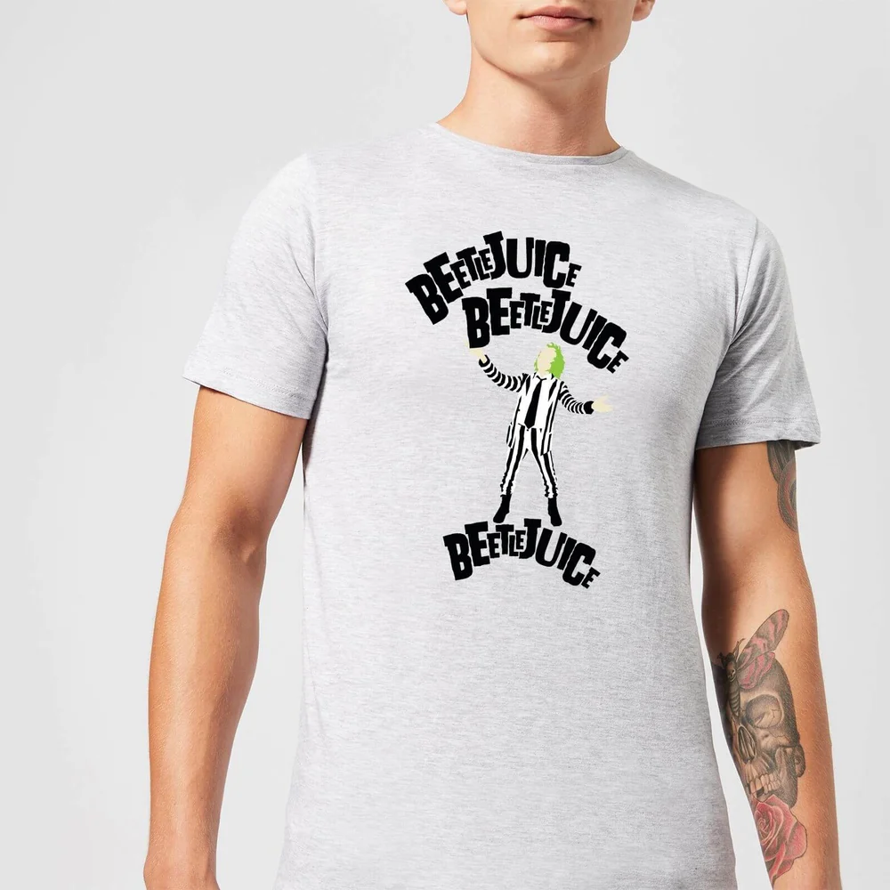 Beetlejuice Beetlejuice Beetlejuice Unisex T-Shirt - Grey - S - Grau Bild 1
