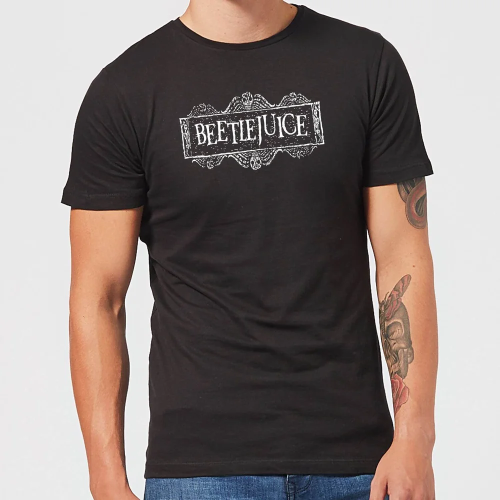 Beetlejuice White Logo Unisex T-Shirt - Black - S - Schwarz Bild 1