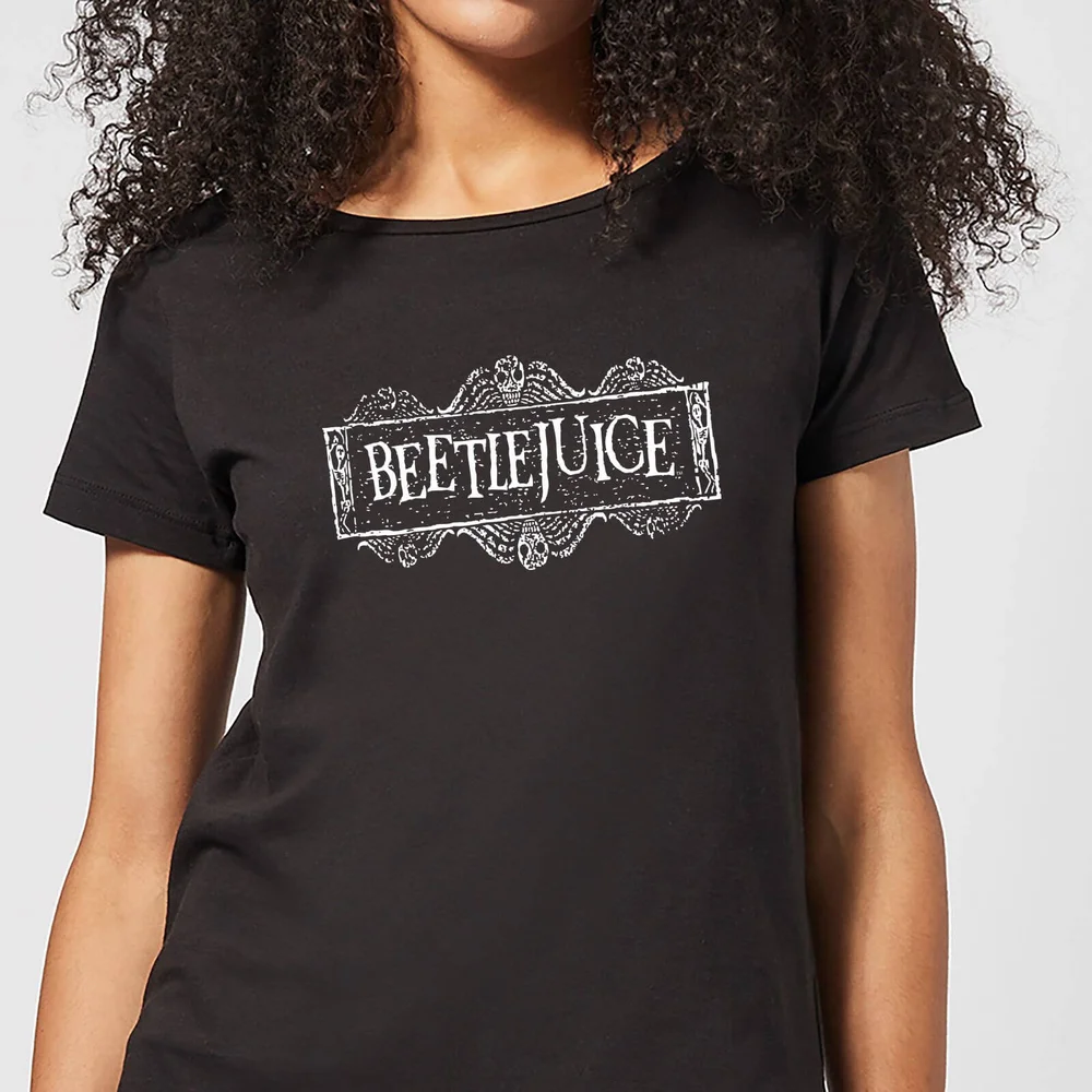 Beetlejuice White Logo Women's T-Shirt - Black - XS - Schwarz Bild 1
