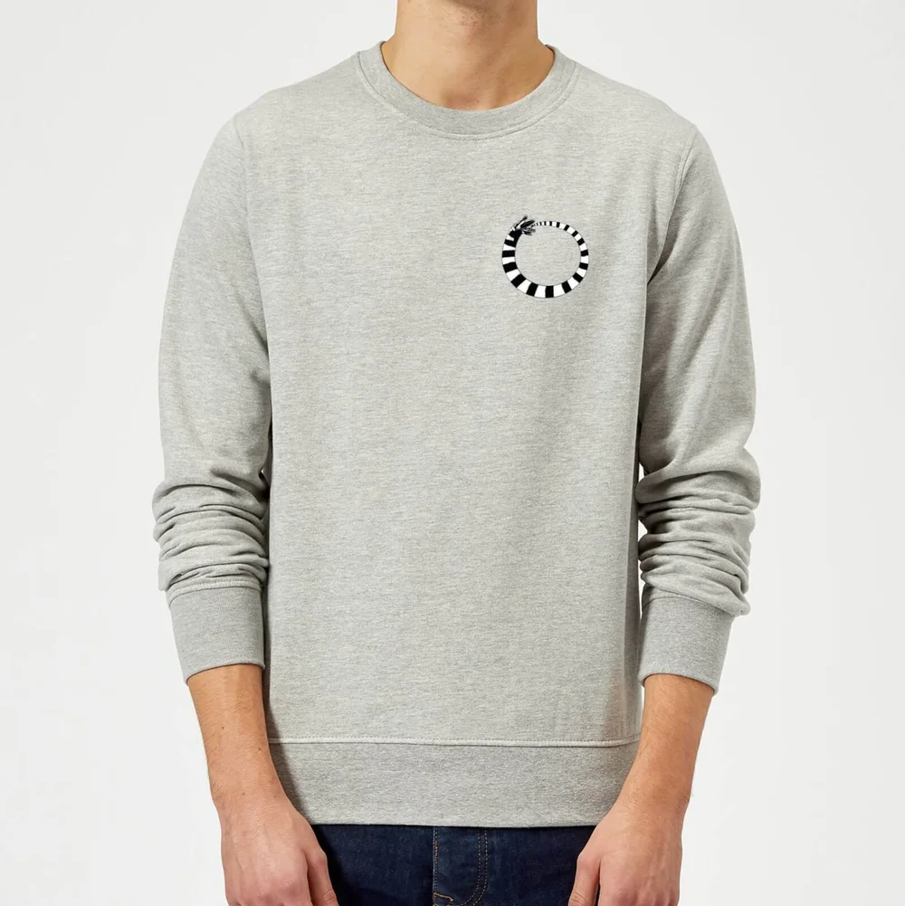 Beetlejuice Sandworm Pocket Tee Sweatshirt - Grey - S - Grau Bild 1