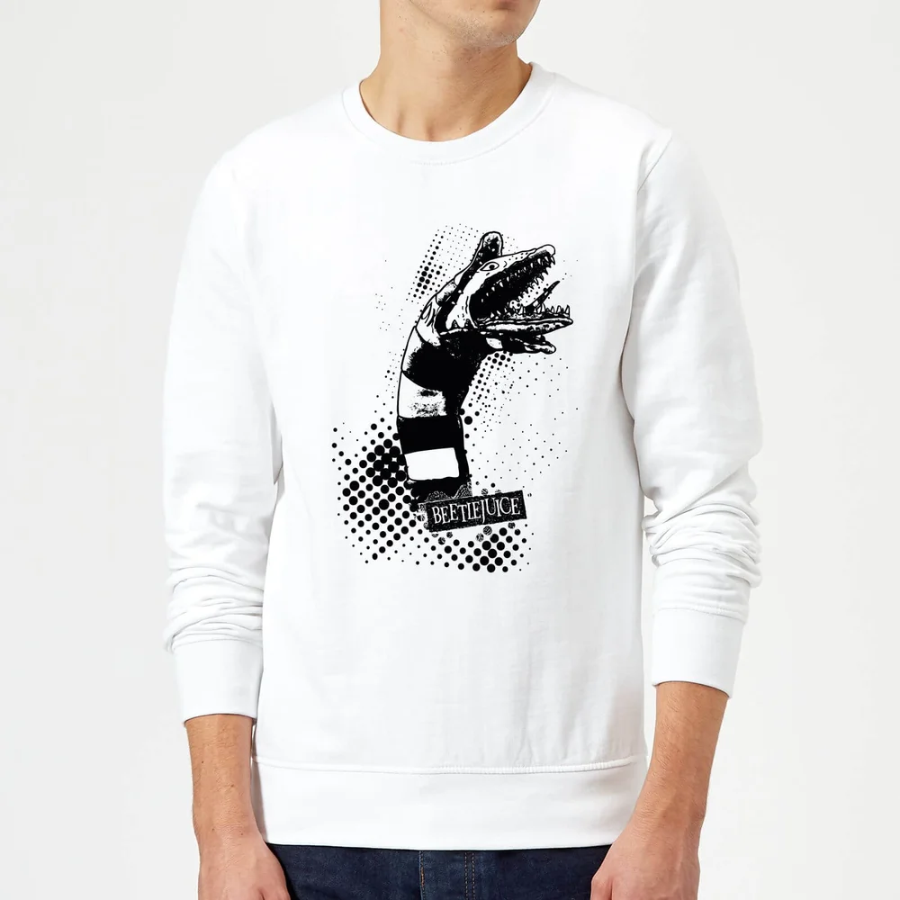 Beetlejuice Sandworm Attack Sweatshirt - White - S - Weiß Bild 1