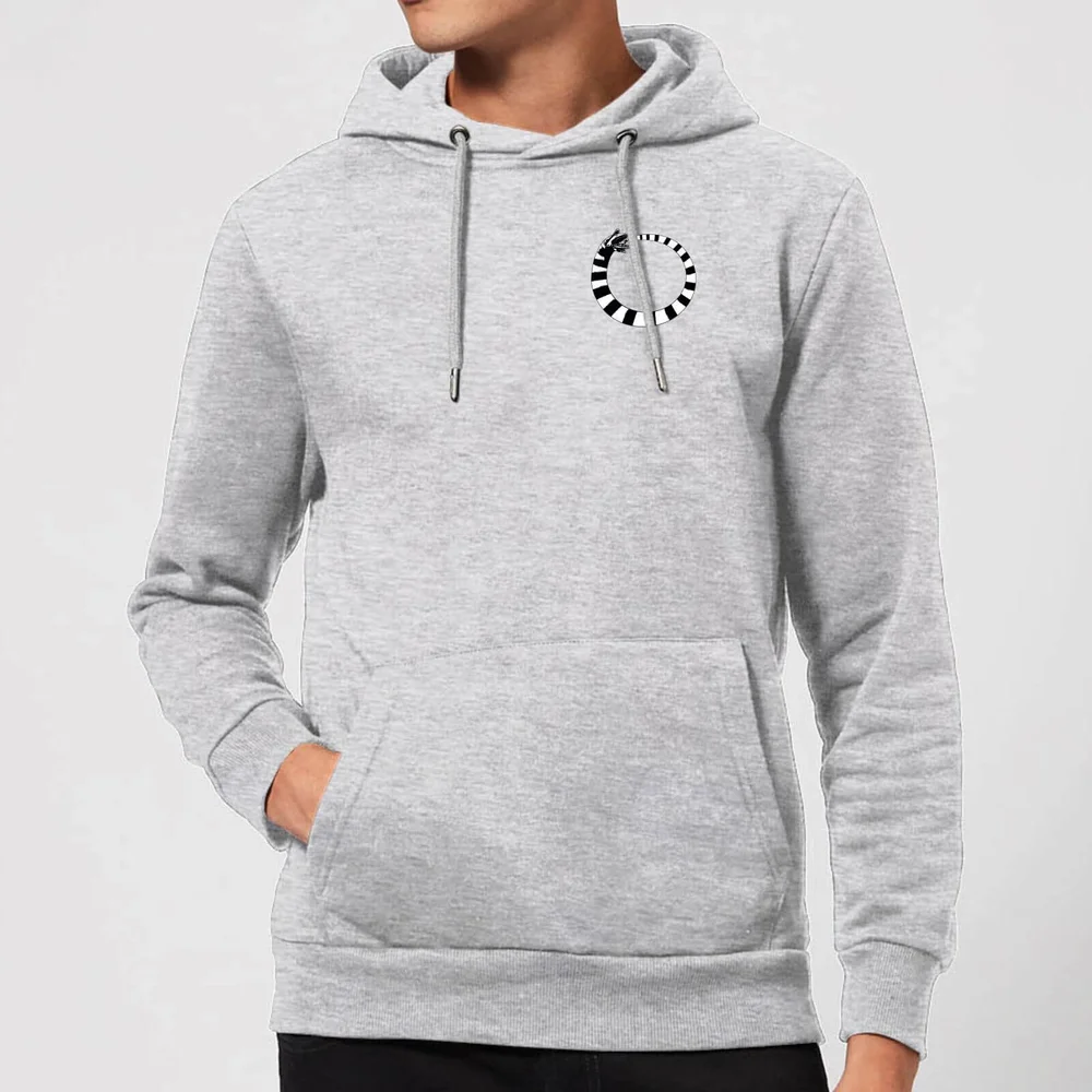 Beetlejuice Sandworm Pocket Tee Hoodie - Grey - S - Grau Bild 1