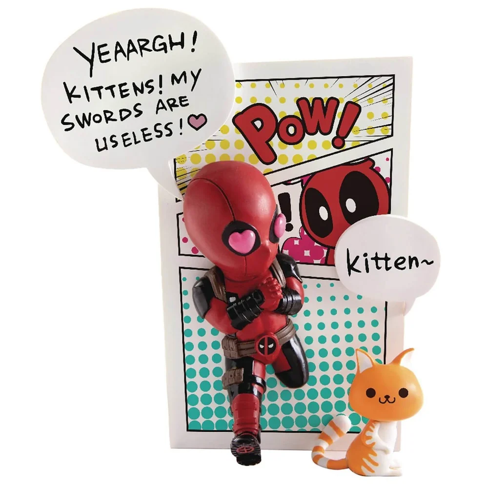 Beast Kingdom Marvel Comics Deadpool Jump Out 4th Wall Mini Egg Attack Figur Bild 1
