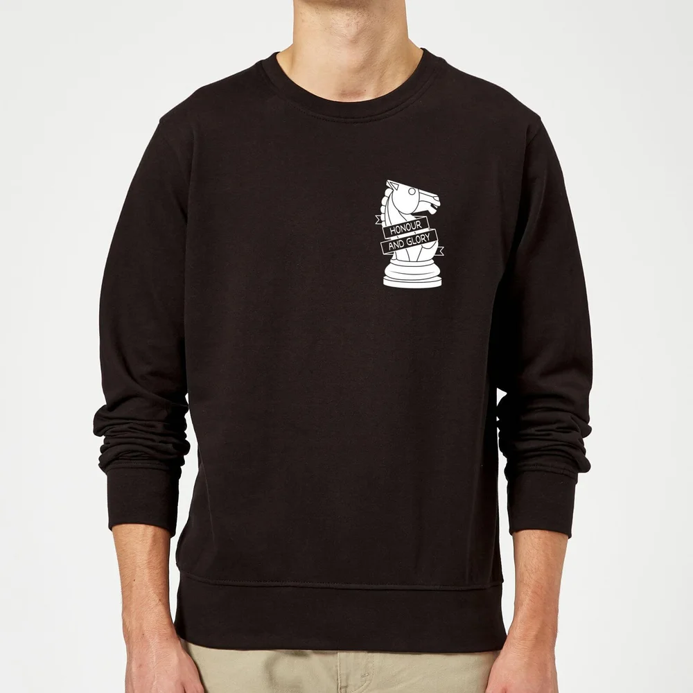 Honour And Glory Pocket Print Sweatshirt - Black - S - Schwarz Bild 1