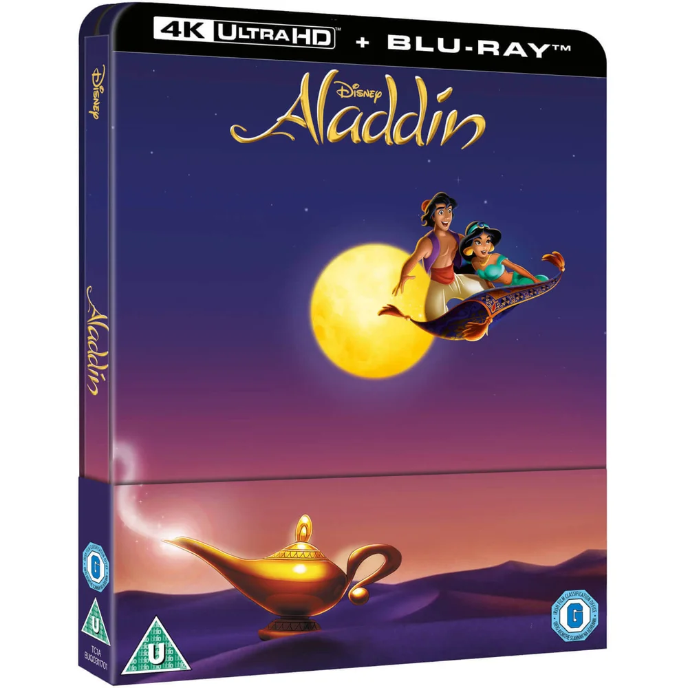 Aladdin (Zeichentrickfilm) - 4K Ultra HD Zavvi Exklusives Steelbook (Inklusive 2D Blu-ray) Bild 1