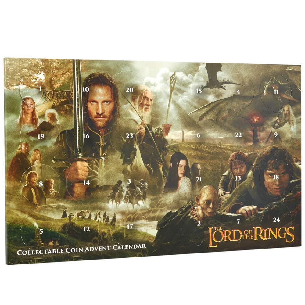 Herr der Ringe Limited Edition Sammelmünzen Adventskalender - Zavvi Exklusiv Bild 1