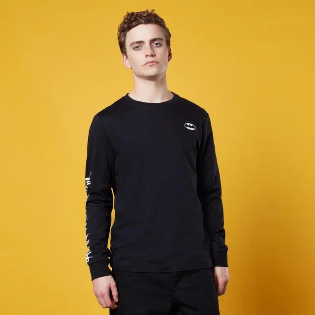 Mean Streets Of Gotham Longsleeve T-Shirt - Schwarz