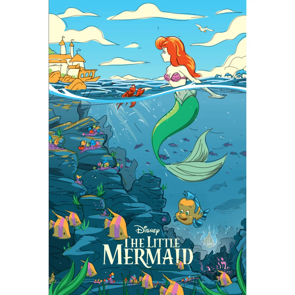 Disney Die kleine Meerjungfrau Lithographie-Druck von Florey Bild 1