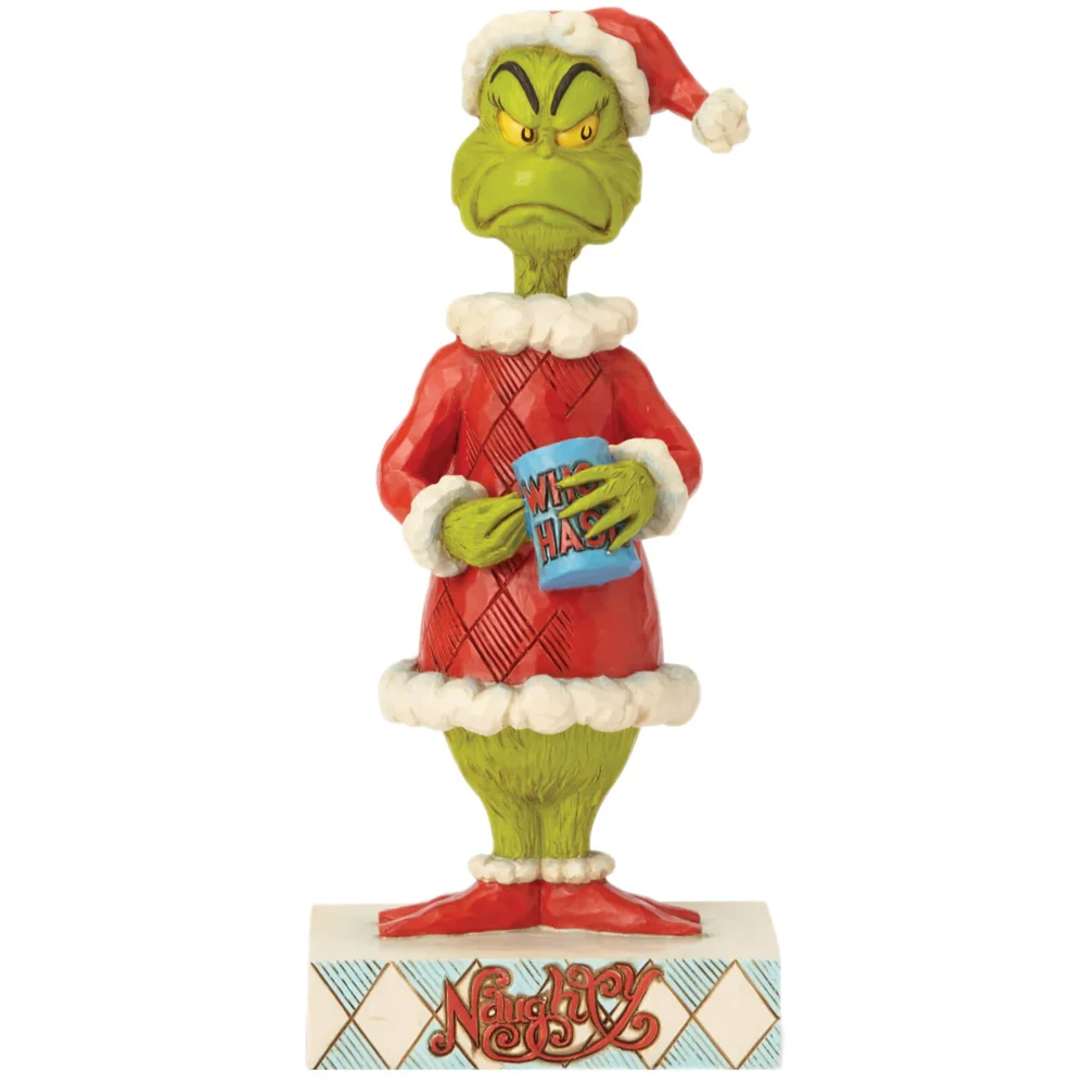 The Grinch By Jim Shore Two-Sided Naughty/Nice Grinch Figurine Bild 1