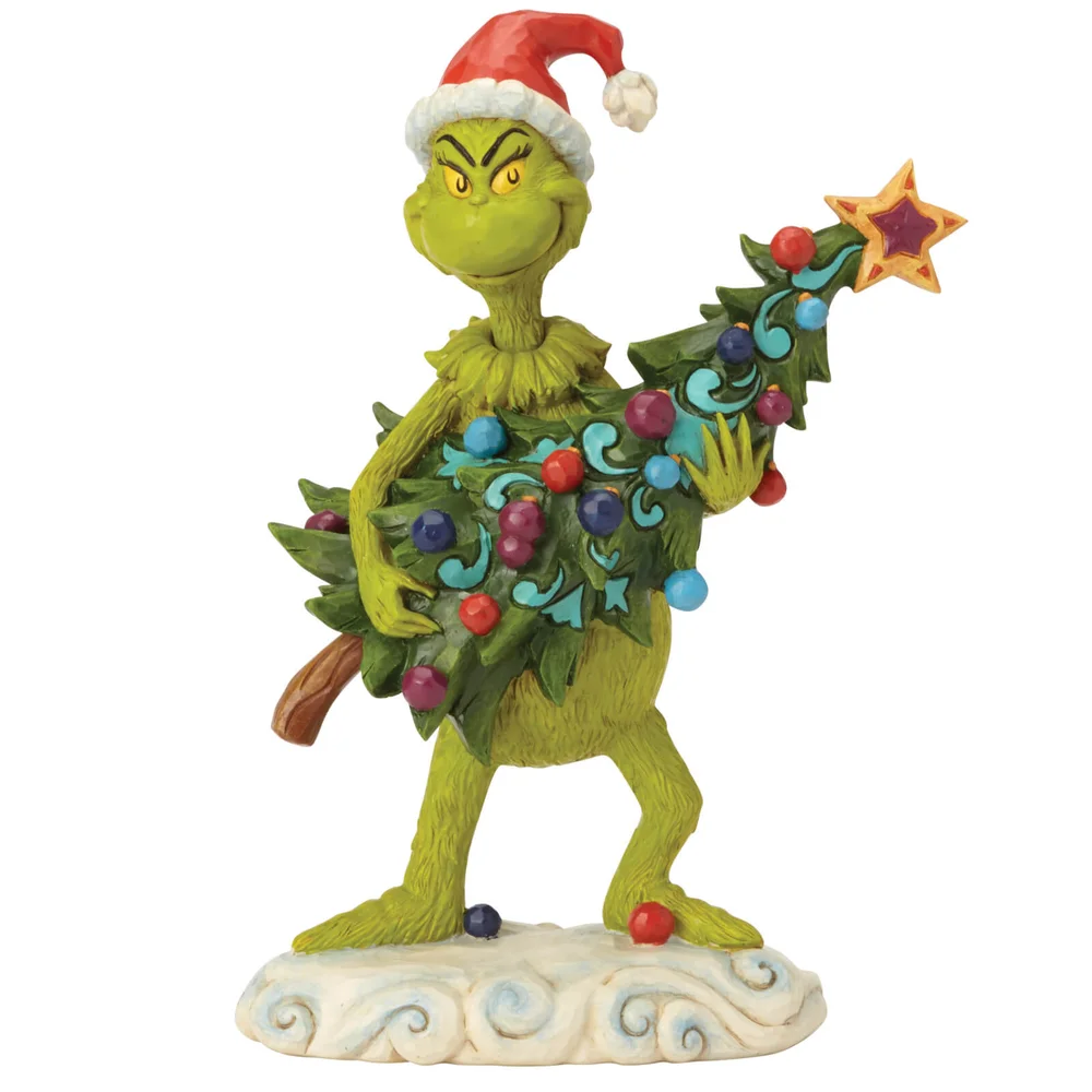 The Grinch By Jim Shore Grinch Stealing Tree Figurine Bild 1