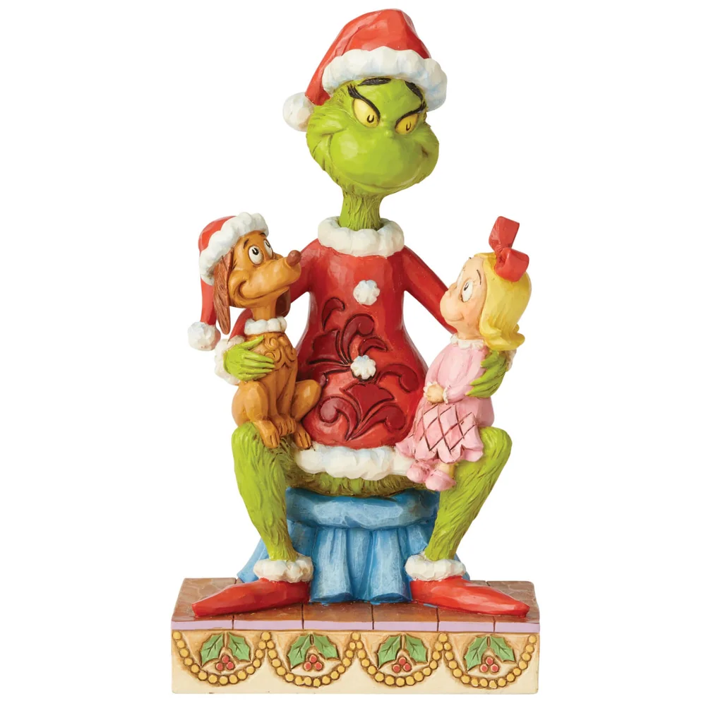 The Grinch By Jim Shore Grinch with Cindy and Max Figurine Bild 1