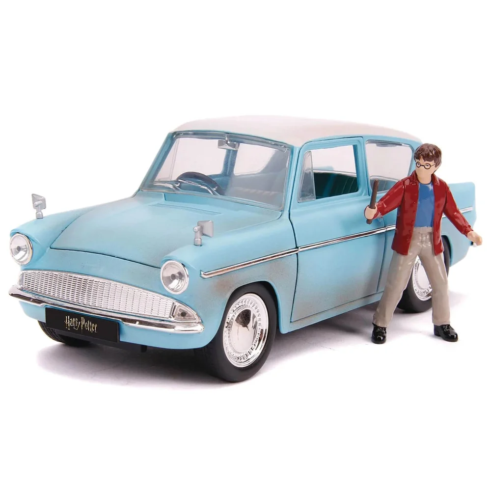 Jada Druckguss im Maßstab 1:24 Harry Potter 1959 Ford Anglia mit Figur Bild 1