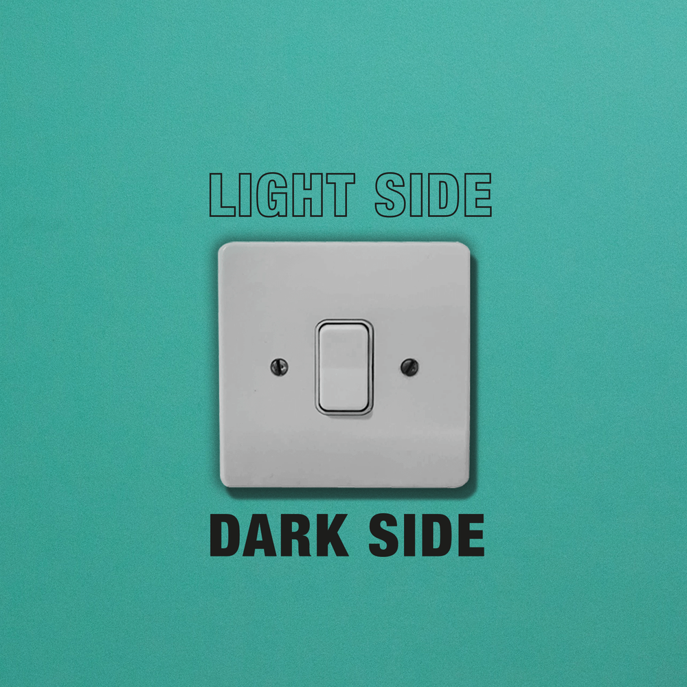 Light Side Dark Side Light Switch Art Bild 1