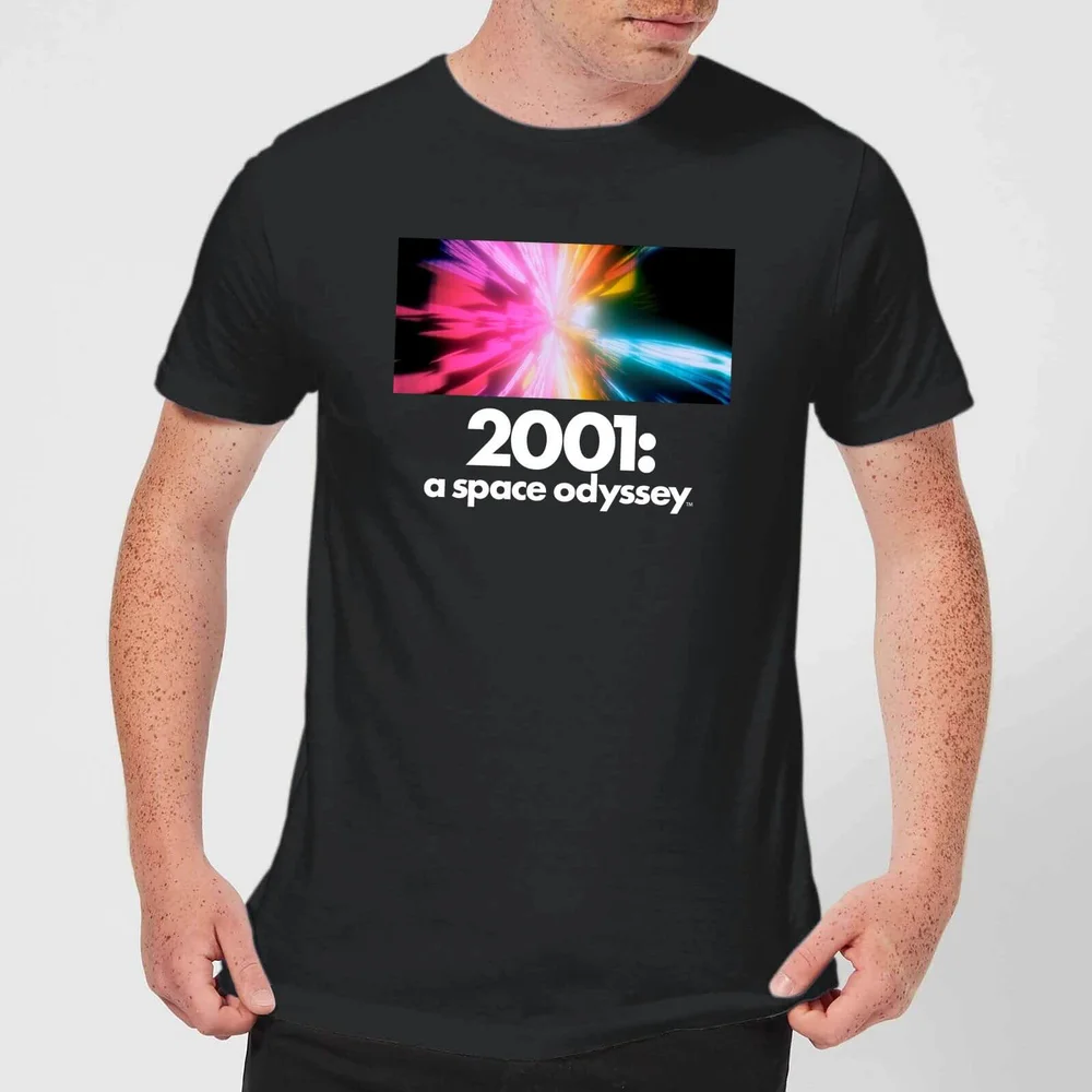 2001: A Space Odyssey Coloured Lights Men's T-Shirt - Black - S Bild 1