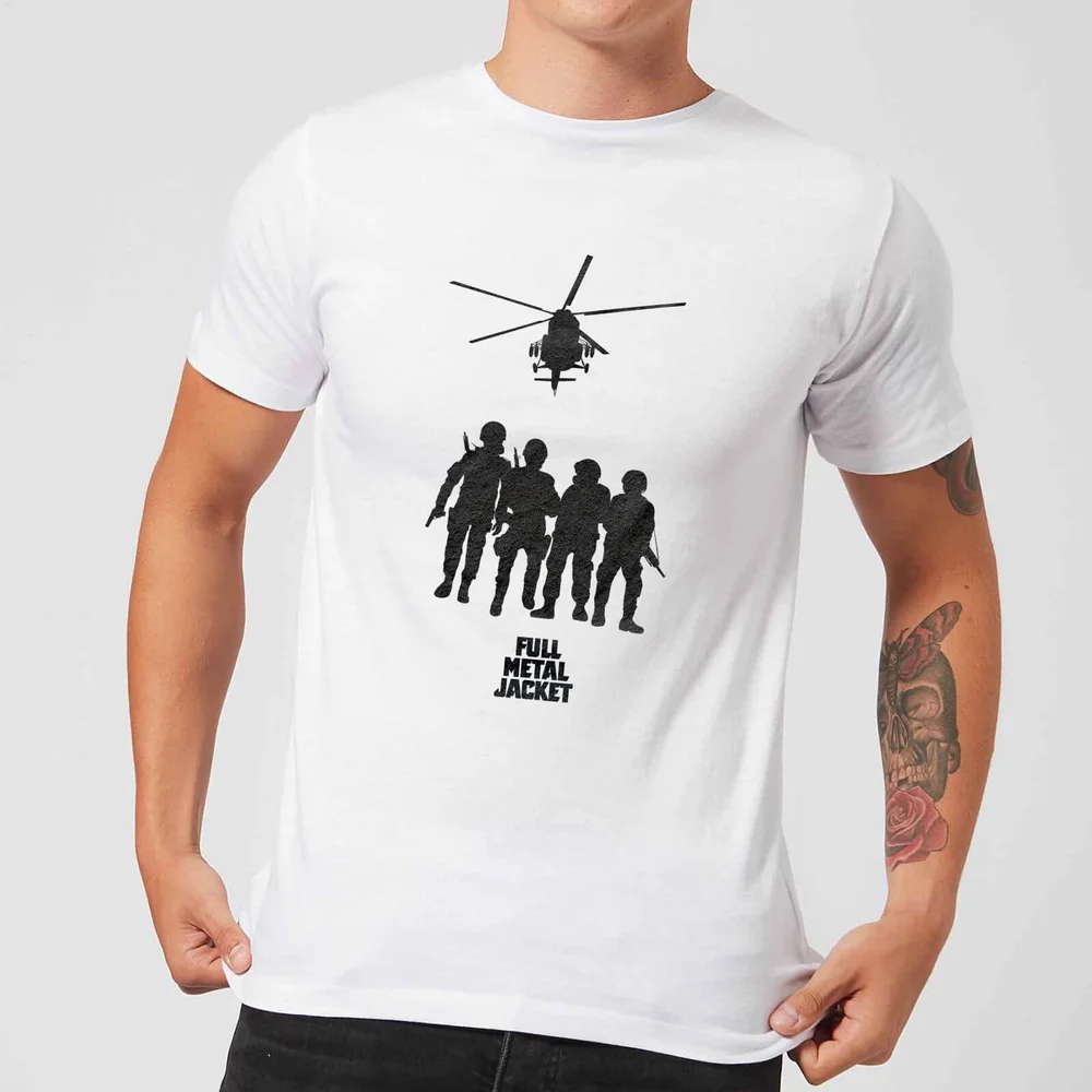 Full Metal Jacket Soliders And Helicopter Men's T-Shirt - White - S - Weiß Bild 1