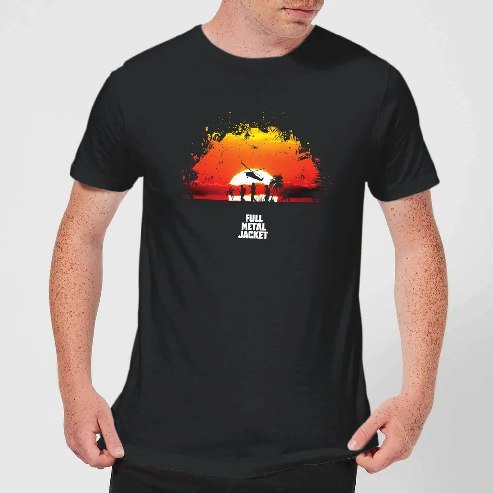 Full Metal Jacket Sunset Distressed Men's T-Shirt - Black - S - Schwarz Bild 1
