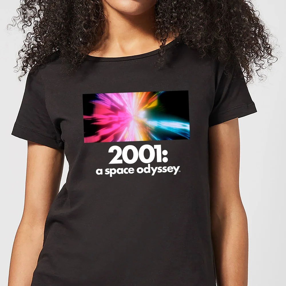 2001: A Space Odyssey Coloured Lights Women's T-Shirt - Black - S - Schwarz Bild 1