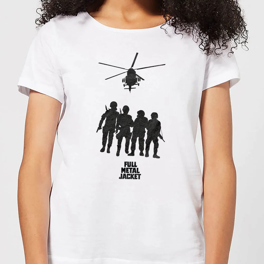 Full Metal Jacket Soliders And Helicopter Women's T-Shirt - White - S - Weiß Bild 1