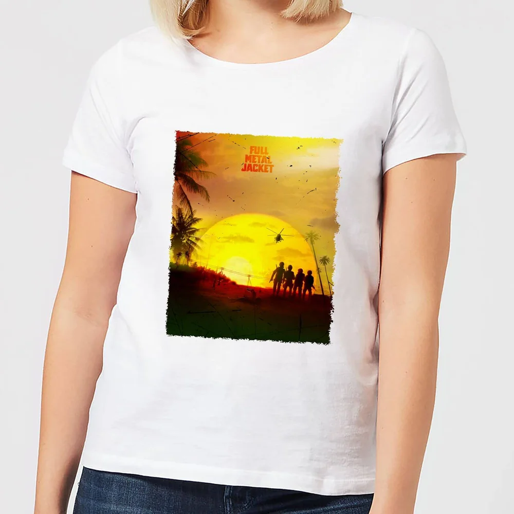 Full Metal Jacket Born To Kill Sunset Women's T-Shirt - White - S - Weiß Bild 1