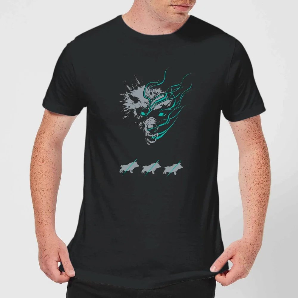 Magic The Gathering Throne of Eldraine Big Bad Wolf Men's T-Shirt - Black - S Bild 1