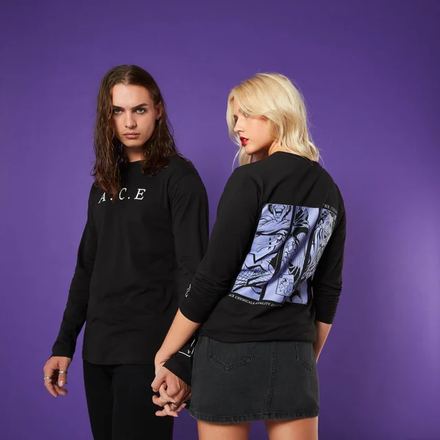 A.C.E Up My Sleeve Unisex Long Sleeve T-Shirt - Schwarz