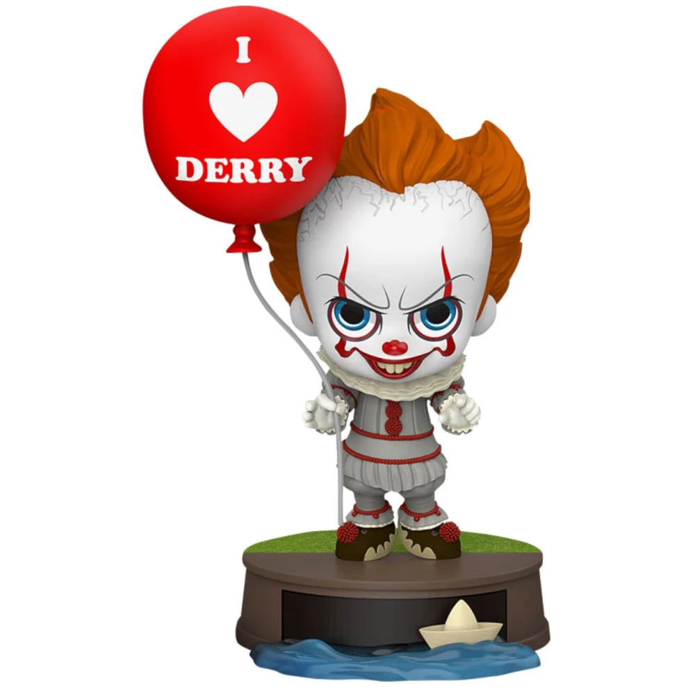 Hot Toys IT Chapter Two Cosbaby Mini Figure Pennywise with Balloon 11cm Bild 1