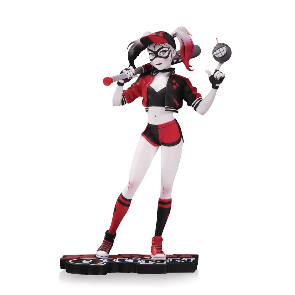 DC Collectibles Harley Quinn Red White & Black Statue By Chen Statue Bild 1