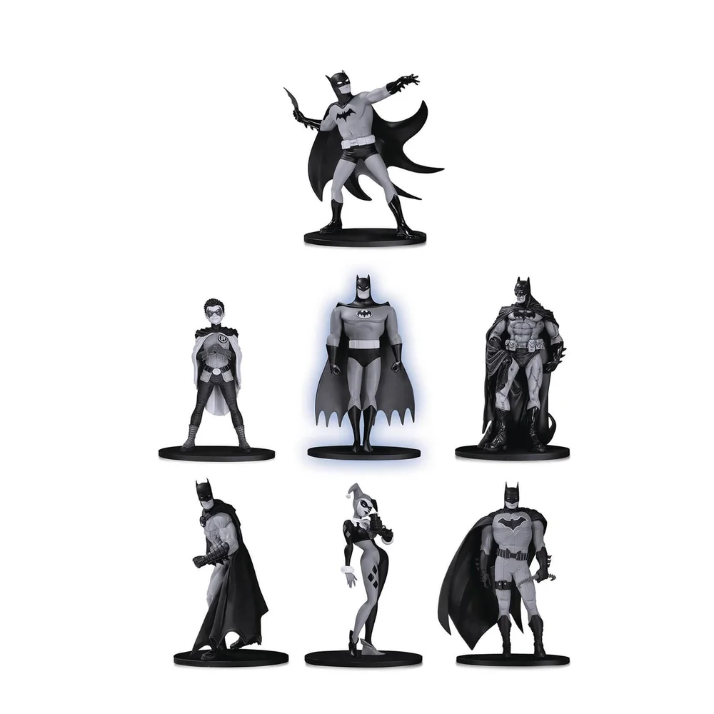 DC Collectibles Batman Black & White Mini PVC Figure 7 Pack Set 2 Bild 1