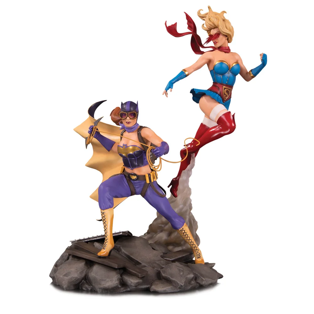 DC Collectibles DC Bombshells Batgirl & Supergirl Celebration Figur Bild 1