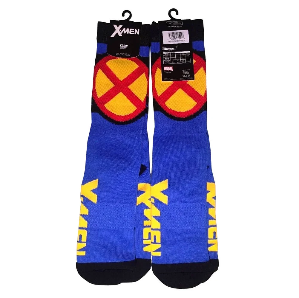 Marvel X-Men Crew Socks - Blue Bild 1