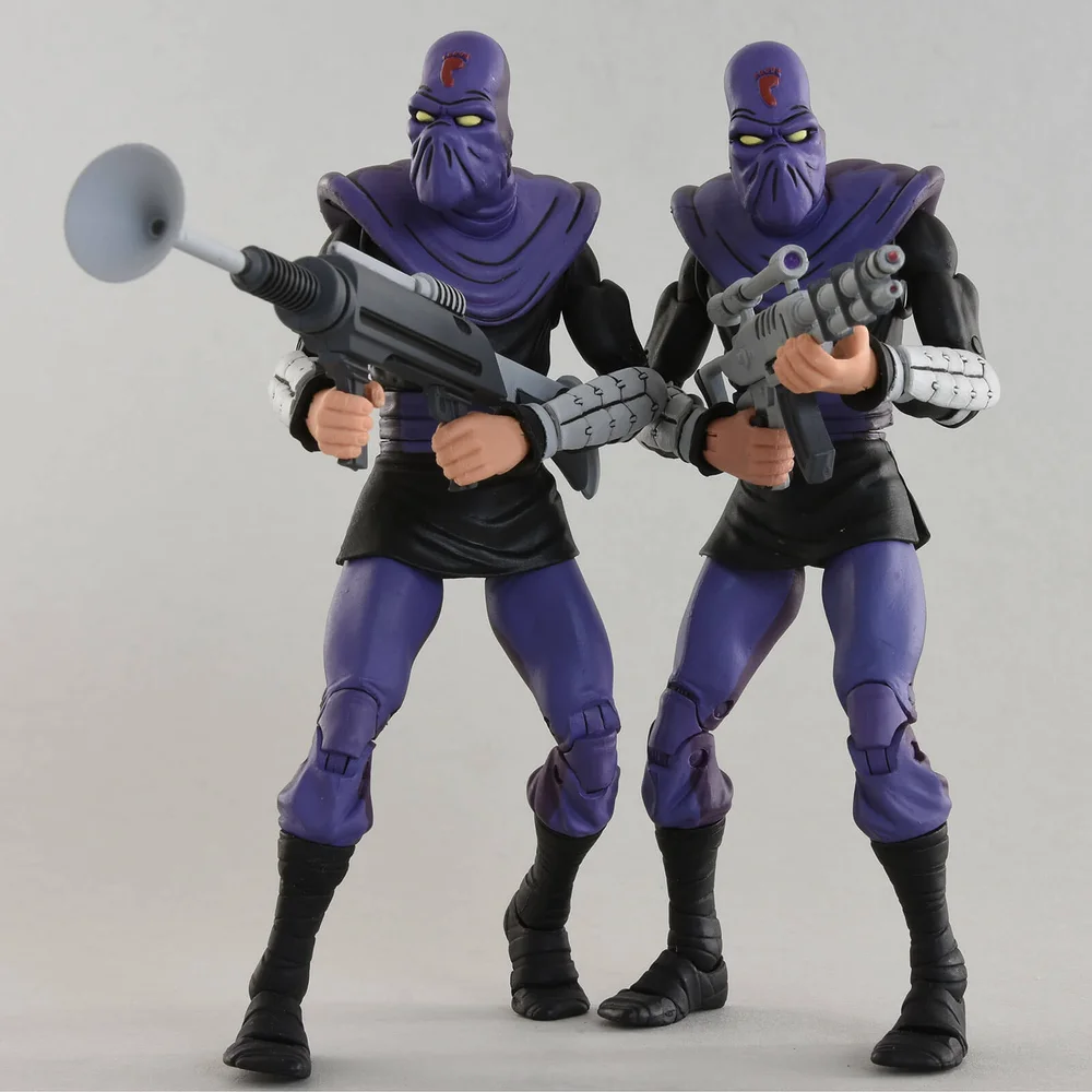 NECA Teenage Mutant Ninja Turtles Cartoon Series Foot Soldier Action Figures 2 Pack Bild 1