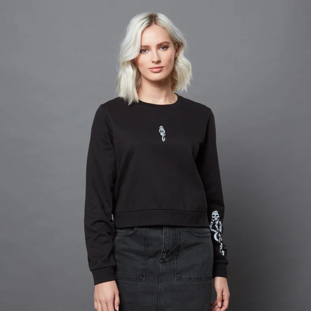 Harry Potter The Dark Arts Das Dunkle Mal Tattoo Damen Gekürztes Sweatshirt - Schwarz