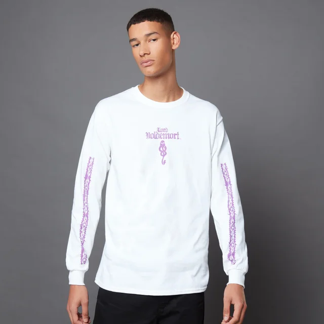 Harry Potter The Dark Arts Lord Voldemort Long Sleeve T-Shirt - Weiß