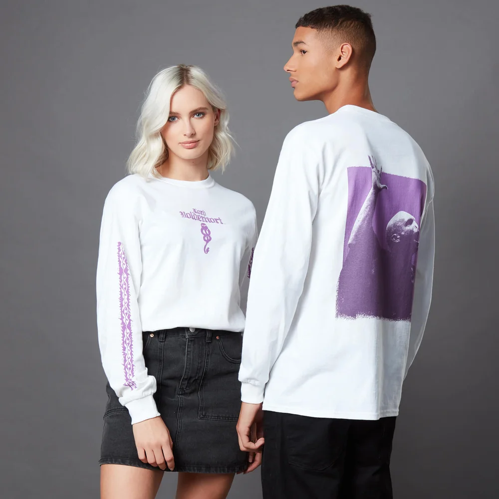 Harry Potter The Dark Arts Lord Voldemort Long Sleeve T-Shirt - Weiß - S Bild 1