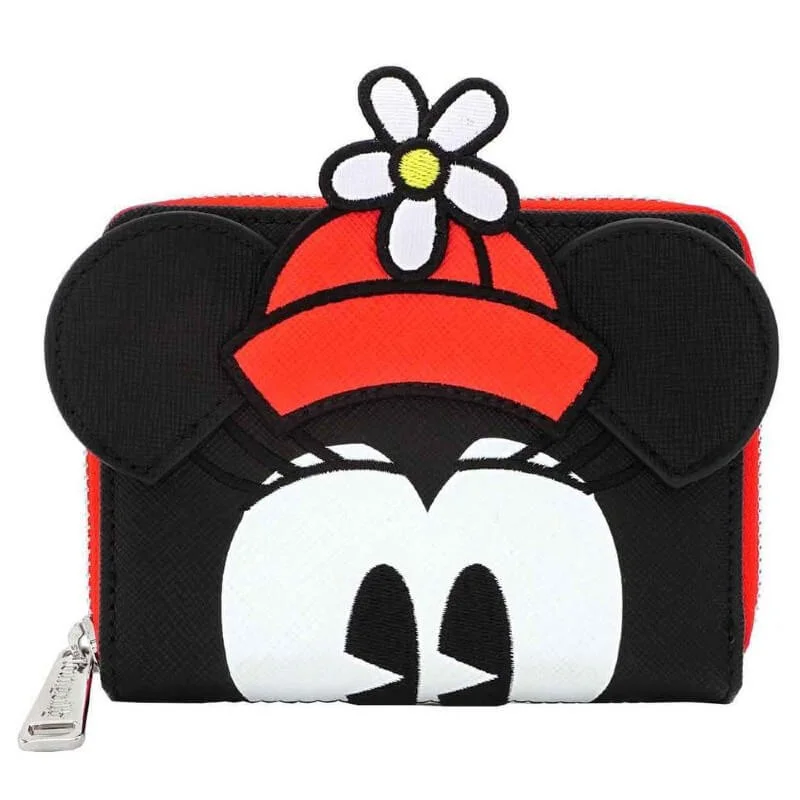 Loungefly DisneyPositiv Minnie Polka Dot Geldbörse mit umlaufendem Reißverschluss Bild 1
