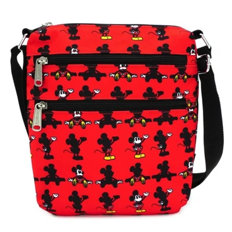Loungefly Disney Mickey Parts Aop Nylon Reisepasstasche Bild 1