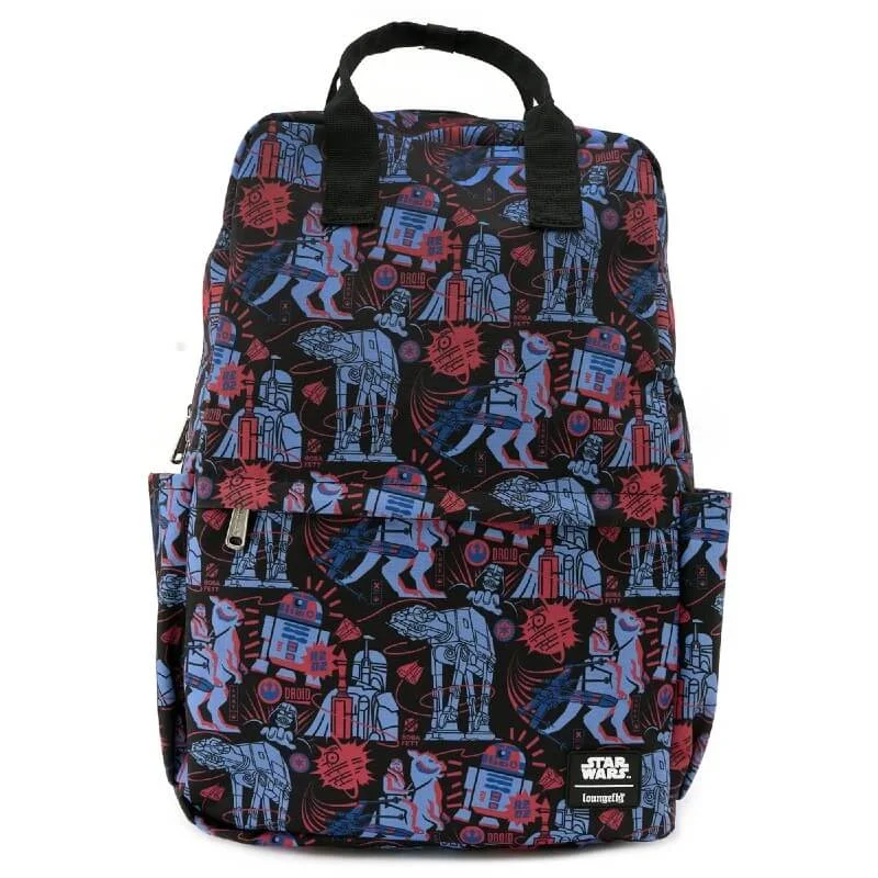 Loungefly Star Wars Empire 40Th Quadratischer Nylon-Rucksack Bild 1