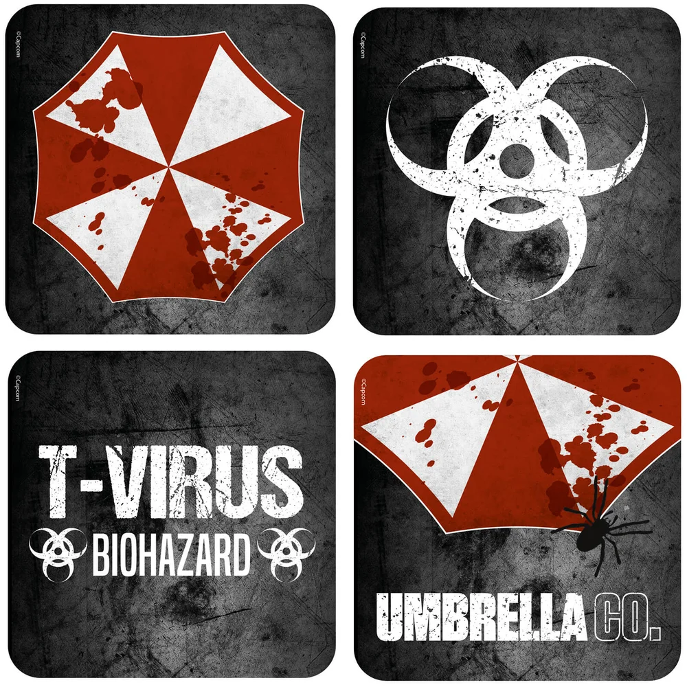 Resident Evil Lenticular Coaster Set Bild 1