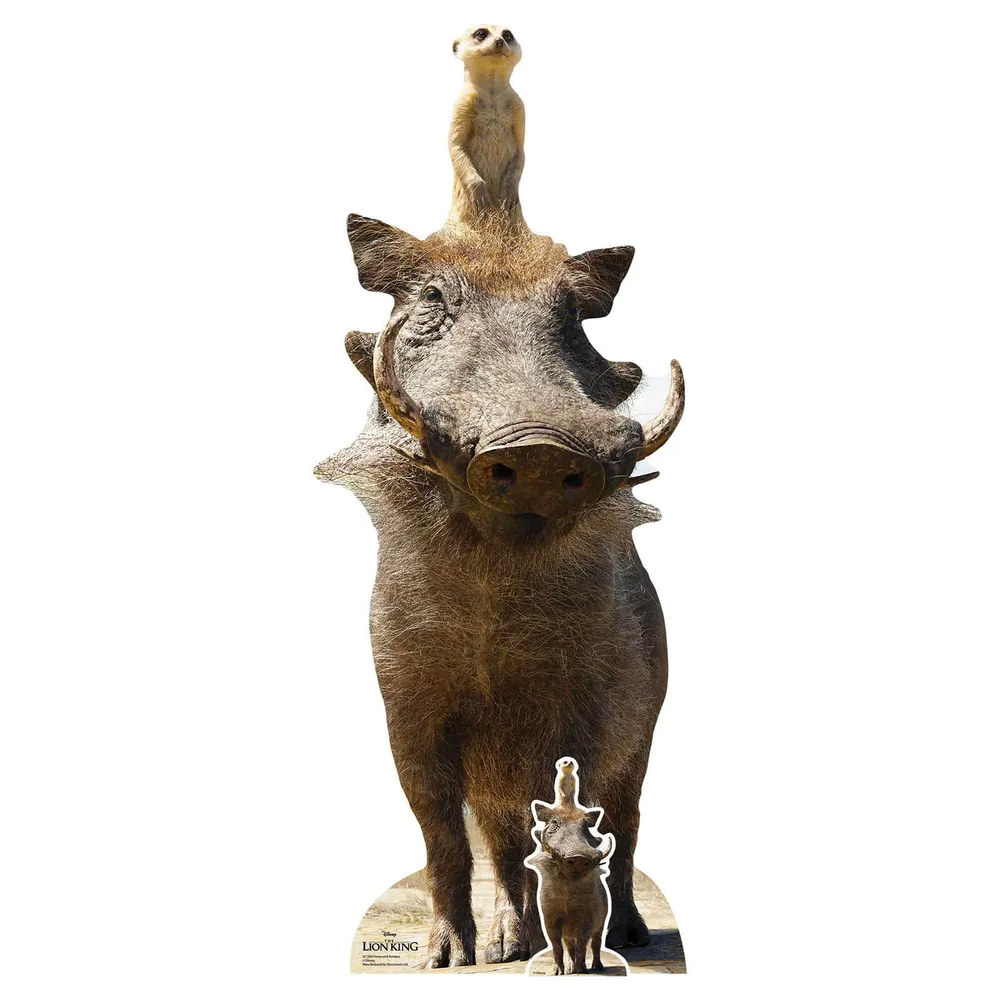 Timon and Pumbaa (Lion King Live Action) Life Size Cut-Out Bild 1