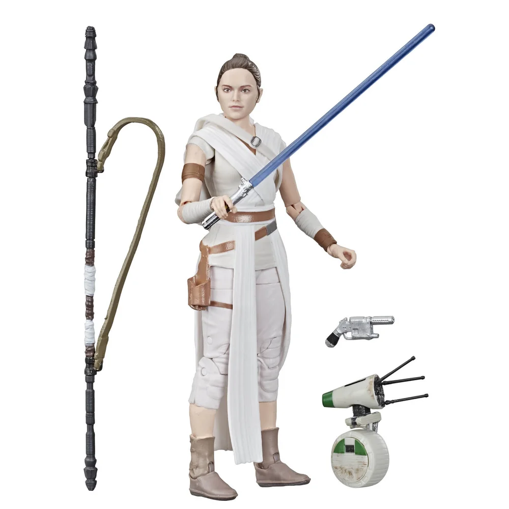 Hasbro Star Wars: The Rise of Skywalker The Black Series Rey and D-O 6 Inch Action Figures Bild 1