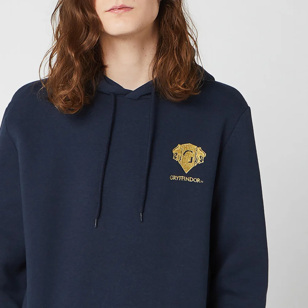 Harry Potter Gryffindor Unisex Embroidered Hoodie - Navy - S Bild 1